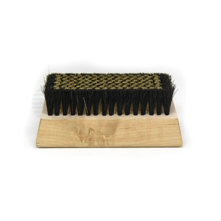 GORDON BRUSH 0.0045" Brass Bristle, 4-1/4" x 2-1/2" Plastic Block Brush G1308G-12